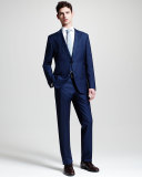 Johnstons Lennon Striped Slim-Fit Basic Suit, Blue
