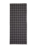 Cashmere Check Scarf, Gray/Black 