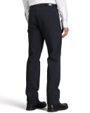 Five-Pocket Brushed Twill Pants, Navy 
