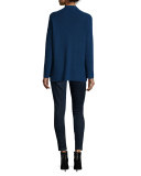 Zip-Front Boxy Cardigan