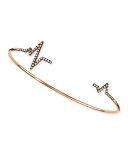 Rose Gold Diamond Heartbeat Bangle