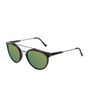 Giaguaro Mirrored Double-Bridge Sunglasses, Patrol