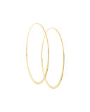 Large 14K Gold Wave Magic Hoop Earrings