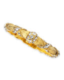 Gold Plated Crystal Ribbon Bracelet