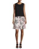 floral-print a-line skirt, antilles bubbles