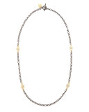 Short Gold-Station Cable-Chain Necklace, 18"L