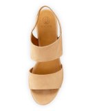 Glassy Wedge Platform Sandal, Sandalo
