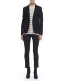 Simone Stretch Ankle Pants, Black