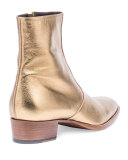 Wyatt 40mm Men's Metallic Leather Ankle Boot, Gold