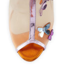 Harmony Mesh 3D Butterfly Bootie, Rosa/Turquoise/Orange