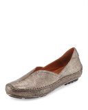 Soleful Casual Leather Slip-On, Antique Pewter