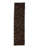 Camo-Print Cotton-Blend Scarf, Green