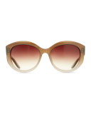 Patchett Gradient Sunglasses, Sandstone/Smoky Topaz
