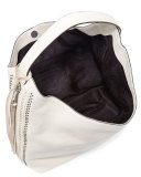 Bryn Leather Hobo Bag, Antique White