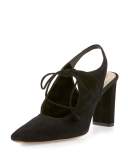 Camil Suede Tie-Front Pump
