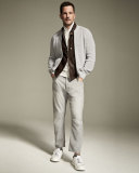 Ribbed Knit Full-Zip Cardigan