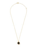 Rock Candy 18k Gold Mini Lollipop Necklace in Onyx & Diamond