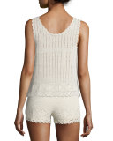 Lana Hand-Crocheted Sleeveless Top