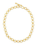 19k Small Elba Flat Link Necklace