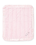 Ziggy Plush Receiving Blanket, Pink