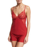 Love and Lust Lace-Trimmed Camisole, Ruby Red