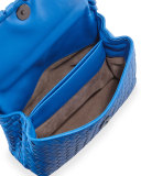 Baby Olimpia Intrecciato Shoulder Bag, Cobalt