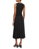 Sleeveless Maxi Slide Dress, Black