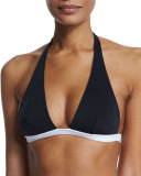 Amalfi Capri Colorblock Halter Swim Top