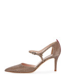 Phoebe Shimmery Mary Jane Pump, Gold