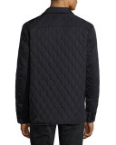Quilted Shirt Jacket, Navy