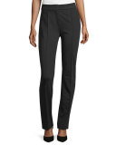 Tonisu Straight-Leg Pants, Black