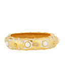 White Wash-Finish Cuff Bracelet