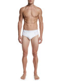 Mesh Stretch Briefs, White