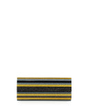 Sweetie Lacquered Acrylic Clutch Bag, Yellow