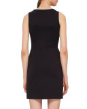 Square-Neck Jersey Tank, Black