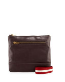 Tosna Men's Leather Crossbody Bag, Brown