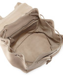 Vitello Daino Backpack, Light Gray (Pomice)