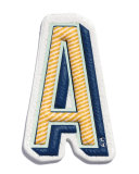 "A" Leather Sticker for Handbag