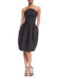 Strapless Clover Scuba Dress