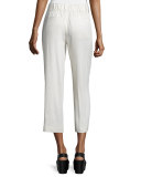 Linen-Blend Belted Culottes, Larache