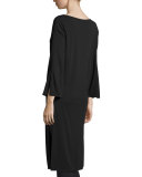 3/4-Sleeve Ponte Tunic/Dress 