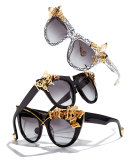 Lusciousness and Wings Cat-Eye Sunglasses, Black