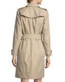 Sandringham Double-Breasted Mid-Length Trench Coat, Neutral