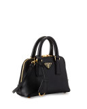 Saffiano Mini Promenade Bag, Black (Nero)