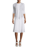Sleeveless Easy Linen-Blend Top 