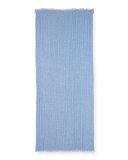 Scirocco Foulard Linen Scarf, Sky Blue  