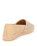 Strass Karung & Swarovski Crystal Espadrille, Champagne Mix