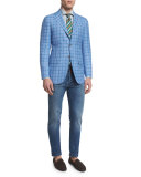 Slim-Fit Dark-Wash Denim Jeans