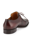 Arca Calf Leather Derby Shoe, Dark Burgundy