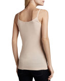 Coraline Slub-Knit Camisole, Pink Sand